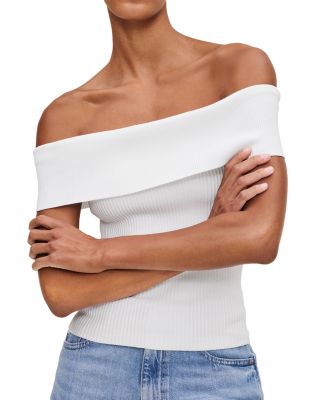 Off-the-Shoulder Instasculpt™ Rib Top