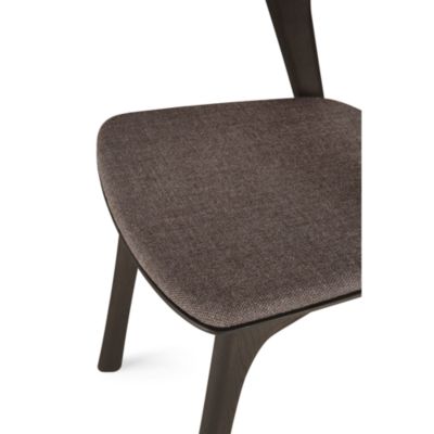 Bok Dining Chair, Oak Brown with Brown Wool