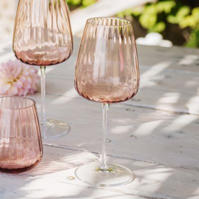 Francesca Amber Water Glass