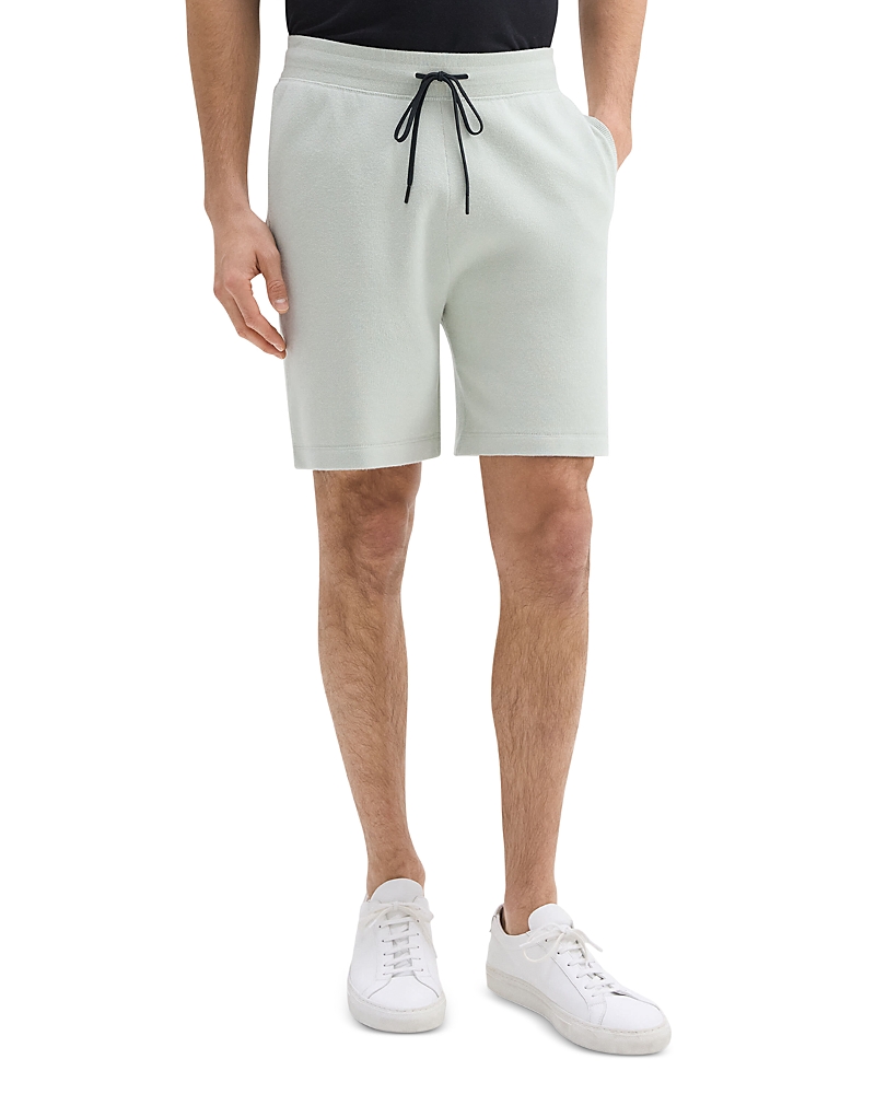 Theory Regular Fit Sweat Shorts In Light Greenstone