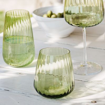 Francesca Amber Double Old Fashioned Glass