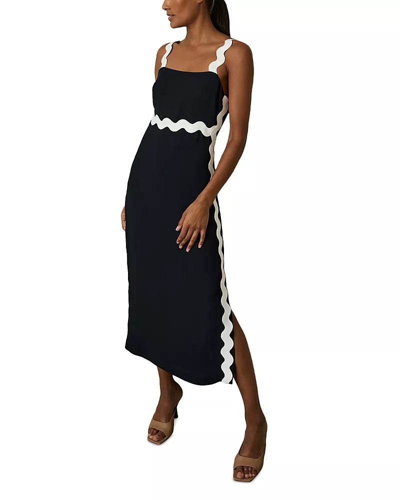 Reiss Wave Craft Midi Dress
