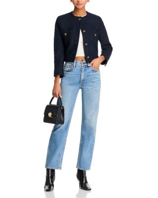 Harlow Mid Rise Ankle Jeans in Orian 