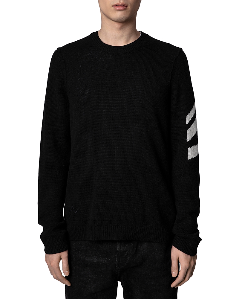 Zadig & Voltaire Clash Arrow Cashmere Sweater In Noir