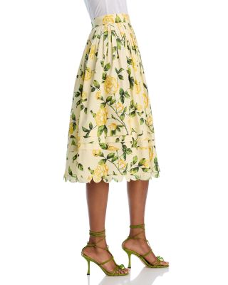 English Roses Scallop Trim Skirt