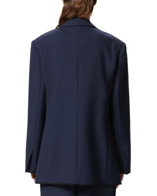 Wool Blend Double Breasted Jacket