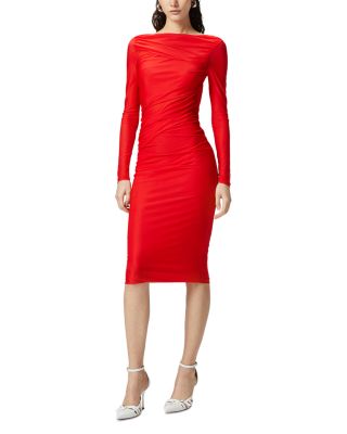 Long Sleeve Pencil Midi Dress