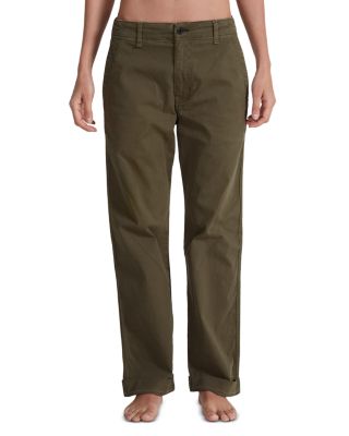 ASKK NY - Tomboy High Rise Straight Leg Jeans in Safari Green