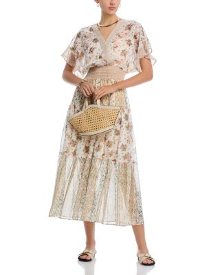 Kimono Short Sleeve Midi Dress