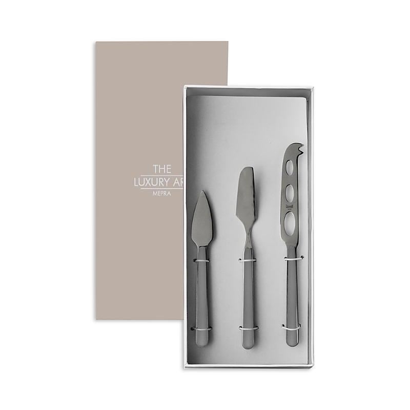 Mepra Fantasia Vicuna 3 Piece Cheese Knife Set In Vicuna