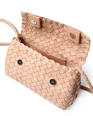 Vinnie Mini Woven Leather Crossbody