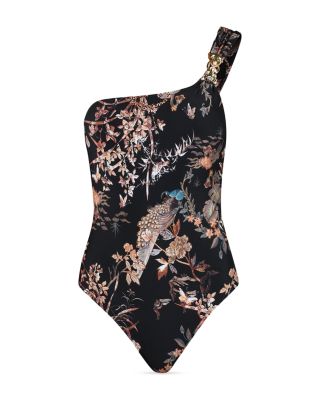 Karmin Jungle One Shoulder One Piece Swimsuit