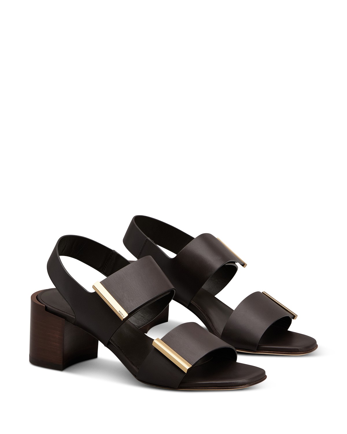 Tod's Women's Slingback Sandals in Dark Brown
