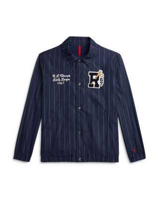 Ralph Lauren - Boys' Striped Letterman Coach Jacket - Little Kid, Big Kid