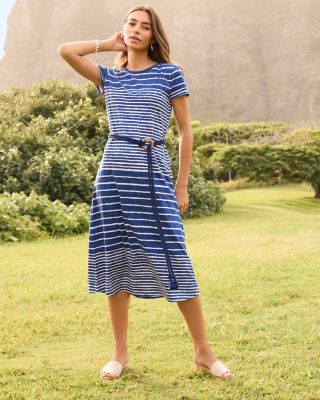 Coastal Chalet Short Sleeve Midi Dress