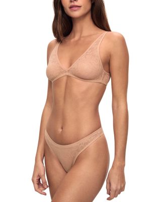 Soft Stretch Recycled Lace Plunge Bralette