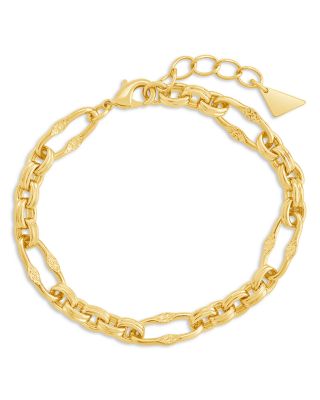 Sterling Forever Tegan Oval Link Bracelet