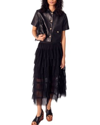 Cropped Leather Jacket