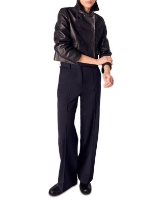 Pintucked Suit Trousers