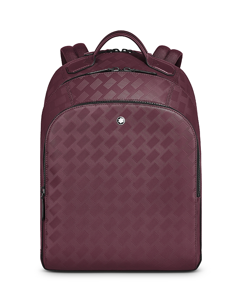 Montblanc Extreme 3.0 Medium Three Compartment Leather Backpack In Dark Red