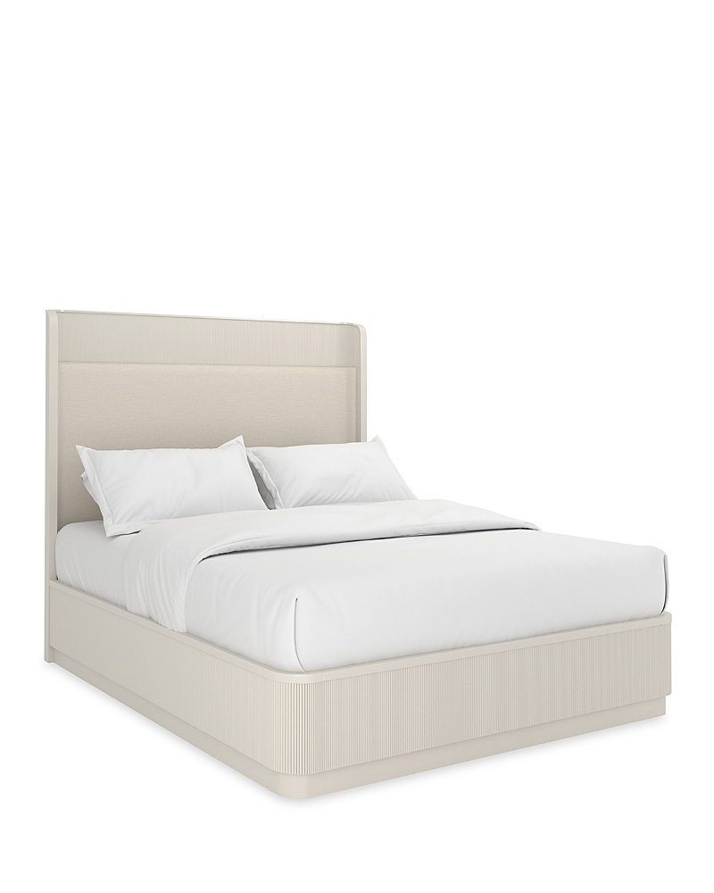 Caracole Fall In Love Bed, Matte Pearl Queen In Matte Pearl