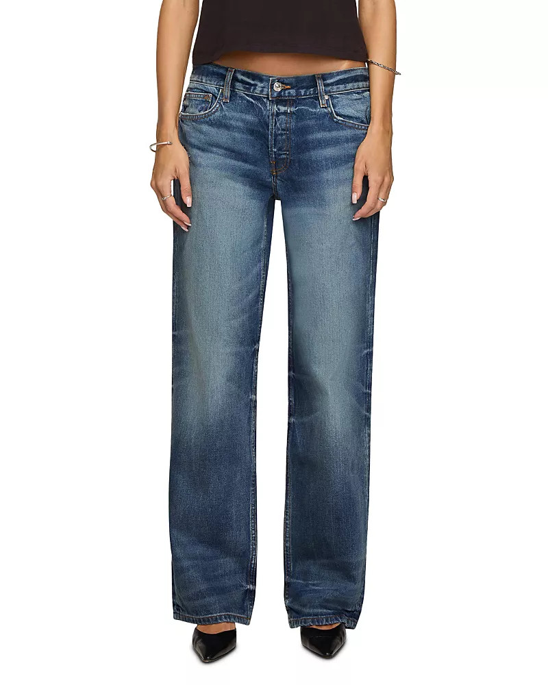 Eb Denim Low Rise Straight Leg Jeans