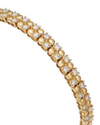 Diamond Bracelet in 14K Yellow Gold, 3.0 tcw
