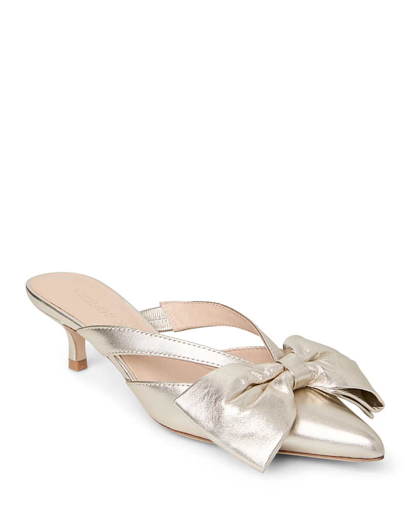 Shop Jack Rogers Women's Cynthia Bow Mule Sandals In Jack's Platinum