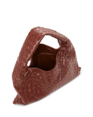 Small Hop Intrecciato Leather Shoulder Bag