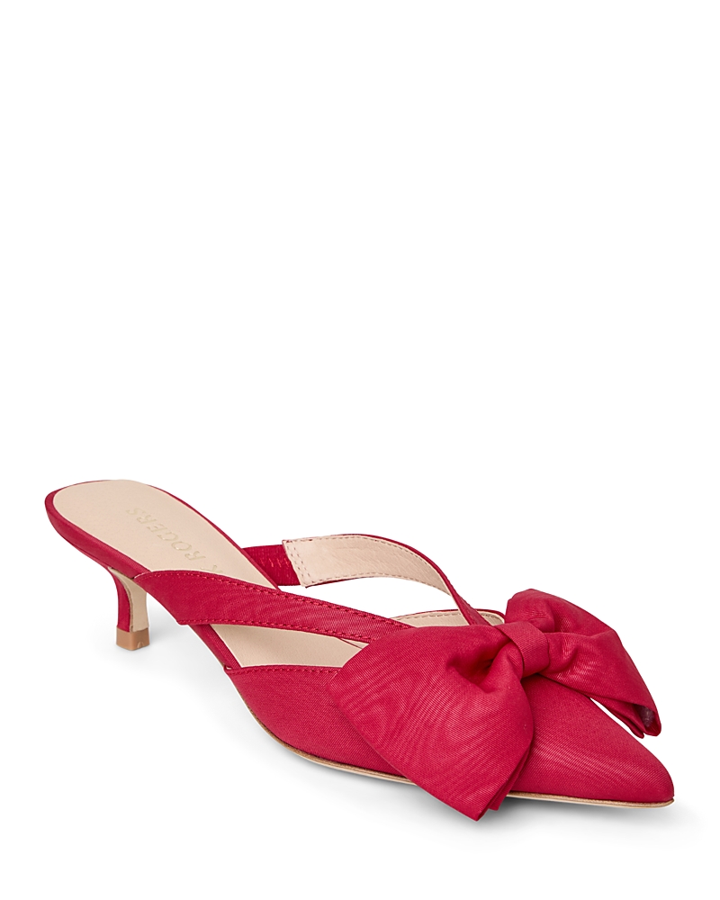 Shop Jack Rogers Women's Cynthia Bow Mule Sandals In Carmine Red