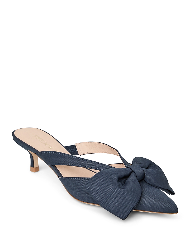 Shop Jack Rogers Women's Cynthia Bow Mule Sandals In Indigo