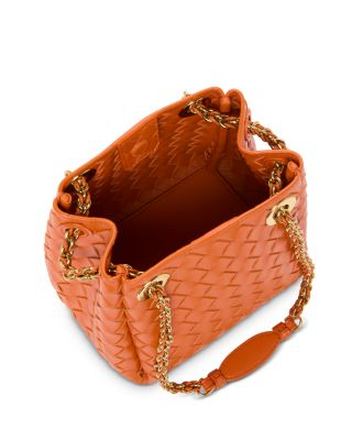 Small Parachute Intrecciato Leather Shoulder Bag