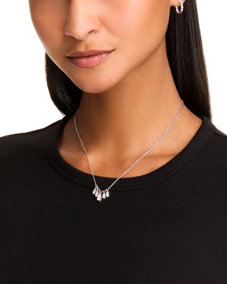 Diamond Pendant Necklace in 14K White Gold, 1.0 tcw