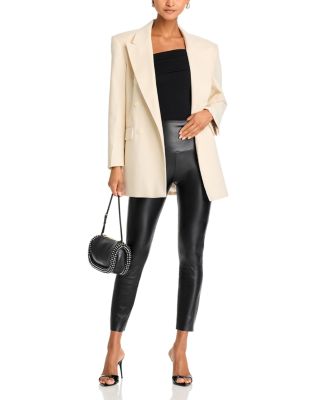 Faux Leather Long Leggings