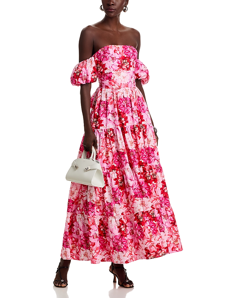 Aqua Off-the-Shoulder Maxi Dress - Exclusive