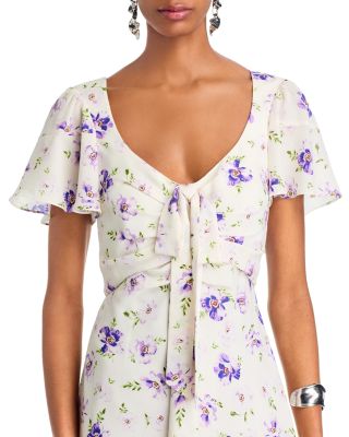 Tossed Poppies Isha Dress