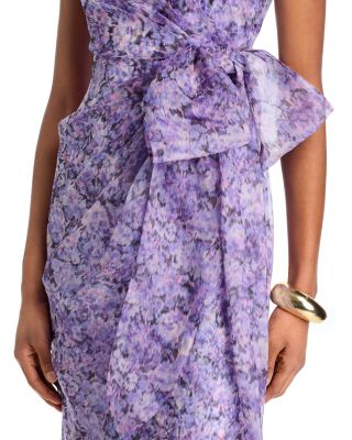 Silk Painted Hydrangea Miley Dress