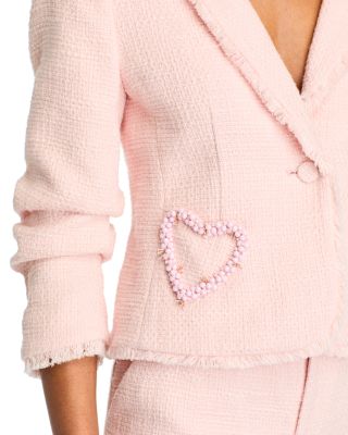 Kalina Beaded Tweed Blazer