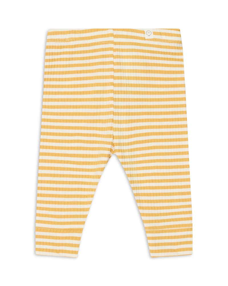 Mori Unisex Stretch Ribbed Leggings - Baby In Mustard St