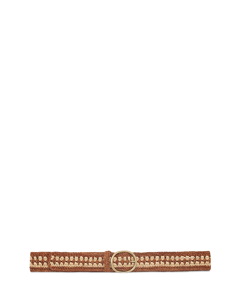 Gerard Darel Women's Paloma Raffia Belt In Cognac