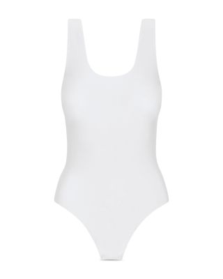 Butter Scoop Neck Tank Thong Bodysuit
