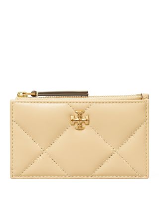 Kira Diamond Quilt Zip Card Case