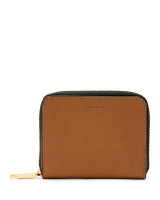 Lena Hex Leather Zip Wallet