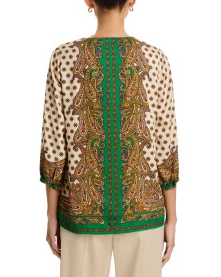 The Isa Paisley Print Top