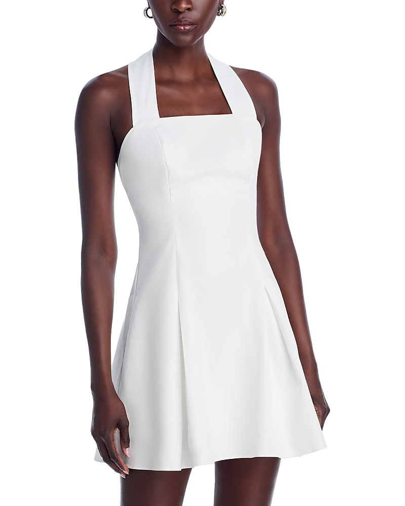 AQUA HALTER MINI DRESS - EXCLUSIVE