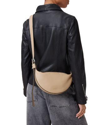 Half Moon Leather Crossbody