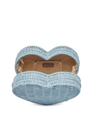 Sisal Straw Heart Crossbody 