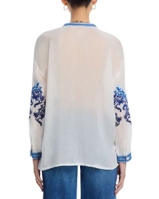 The Audrey Mandarin Collar Shirt