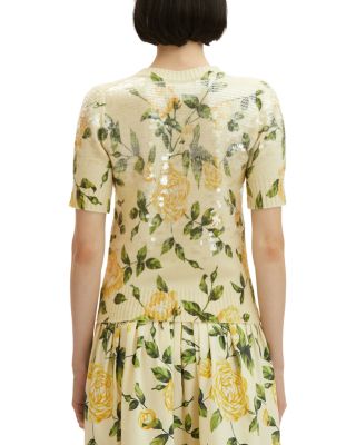 English Rose Short Sleeve Sweater