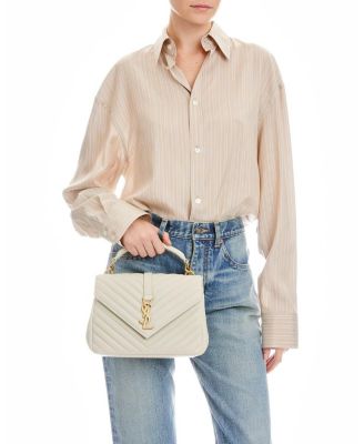  College Mini Handbag in Quilted Suede